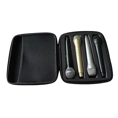 Portable One-to-four Wireless Microphones Storage Box Microphoned Carry Case EVA Bag with Zipper