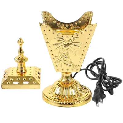 Plug-in Incense Burner Electric Burners Desk Censer Decor For Decoration Metal Retro Iron Craft