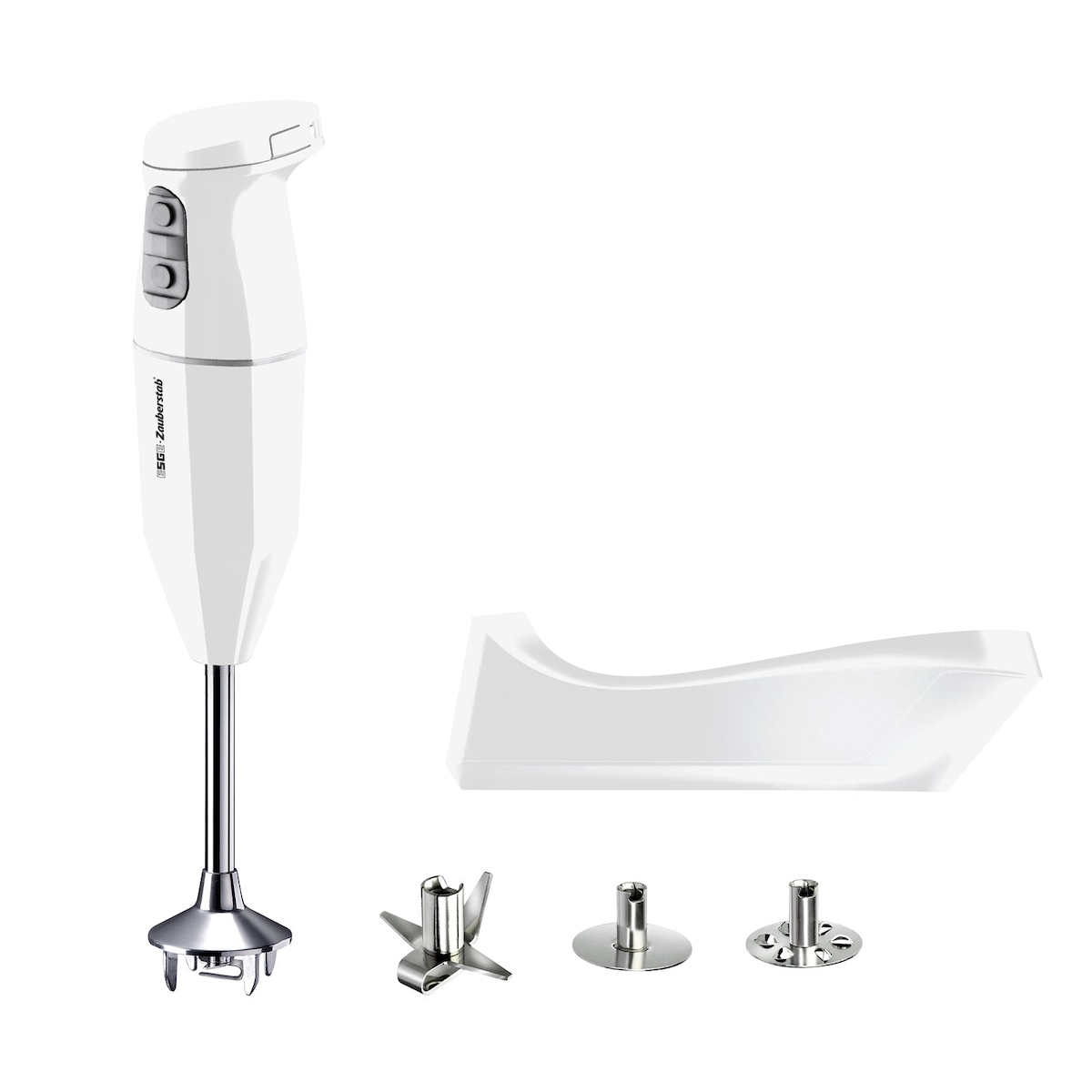 ESGE Zauberstab 95100 Cordless, 2500 mAh Li-Ion Akku Stabmixer, Pürierstab, kabellos, bis zu 13.000 U/min, weiß Image