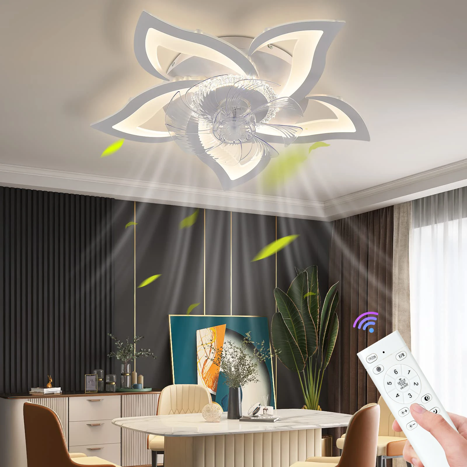 Decke Fan Mit Led Licht Für Wohnzimmer Schlafzimmer Hause Kronleuchter Moderne Led Decke Fan Lampe Decor Beleuchtung
