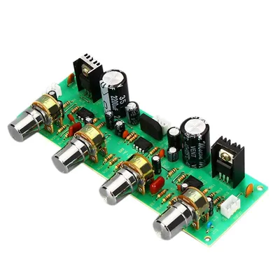12V ne4558 HiFi-Vorverstärker-Ton platine Bass-Höhen-Lautstärke regler Vorverstärker platine Image