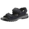 Riemchensandale WALDLÄUFER "HARALD", Herren, Gr. 11 (46), blau (dunkelblau), Nubukleder, sportlich, Schuhe, Sommerschuh, Klettschuh, Outdoorschuh, in sportiver Optik