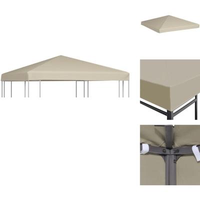 Dächer für Pavillions - Living Pavillondach 310 g/m² 3×3 m Beige - Beige Image