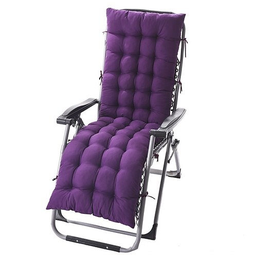 Loungesesselkissen getuftet Outdoor-Schaukelsitz Deck Chaiselongue-Pad Liegematte Liegekissen Image