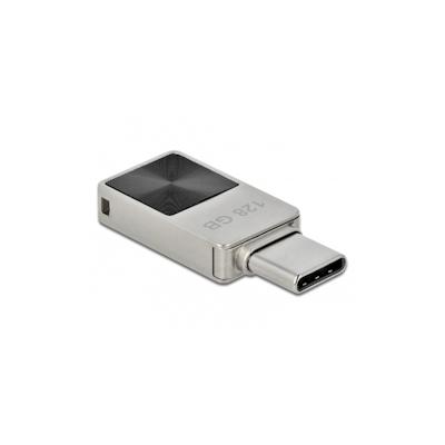 Delock 54085 - 128 GB - USB Typ-C - 3.2 Gen 1 (3.1 Gen 1) - 100 MB/s - Ohne Deckel - Silber Image