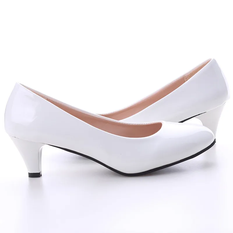 Scarpe Décolleté da donna Tacco medio Nude Tacchi alti sexy Scarpe da diserbo Scarpe da lavoro da ufficio da donna Décolleté bianchi Scarpe da festa