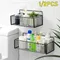 Étagère à grille de salle de bain bicouche, Type Suspension, organisateur de salle de bain, shampoing, Gel douche, rangement de maquillage de cuisine, accessoires de salle de bains