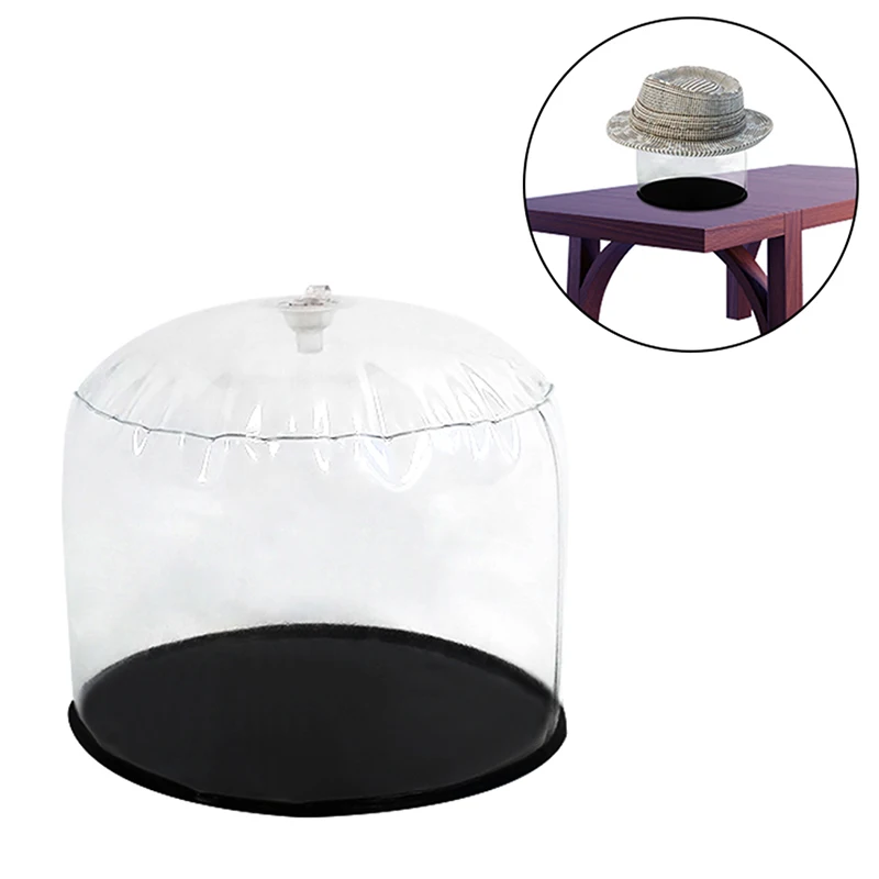Luft Inflation Aufblasbare PVC Transparent Hut Halter Unterstützung Kappe Halter Unterstützung Prop Up Open Up Display Kappe Halter Image