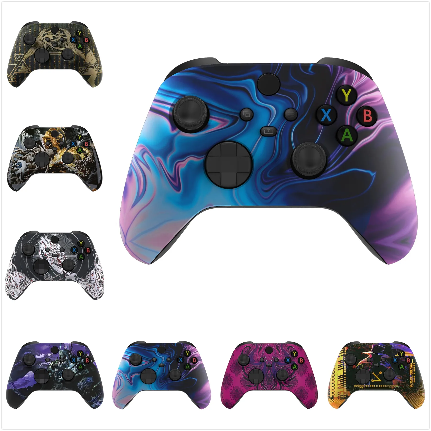 eXtremeRate Soft Touch Grip Frontgehäuse Shell Case Teil Frontplatte für Xbox Series X/S (Xbox Core) Controller – Mythic Series Image