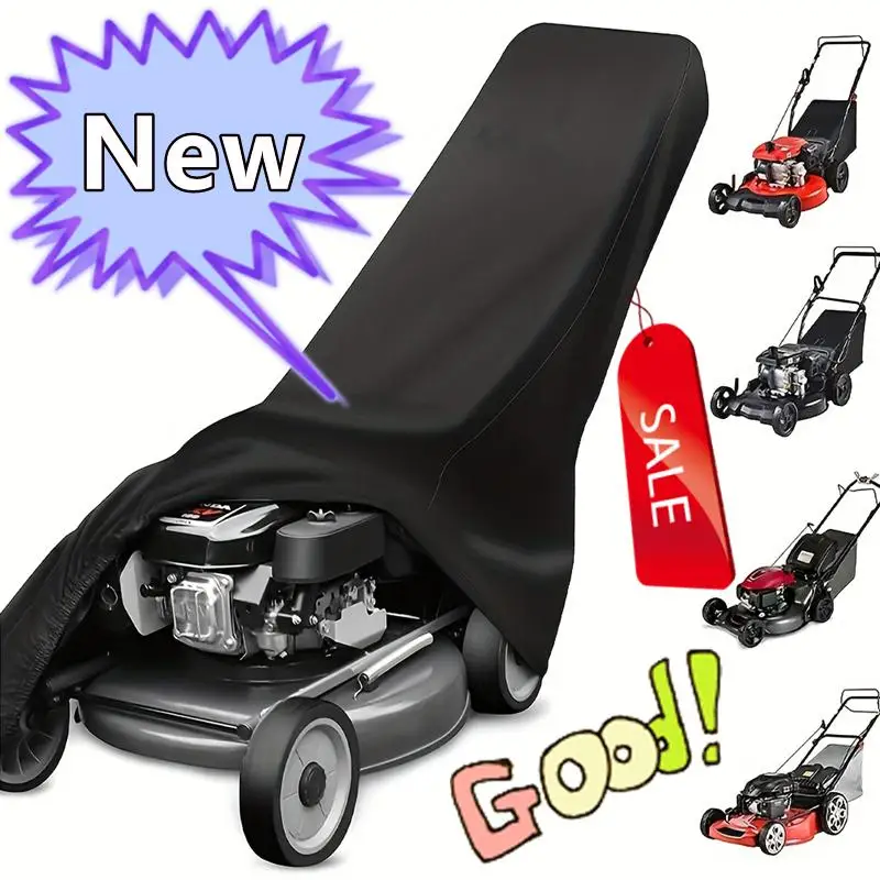Neueste Outdoor Garten Wasserdichte Rasenmäher Abdeckung UV Schutz Regendicht Sonnencreme Oxford Tuch Universal Größe Schutzhülle Image