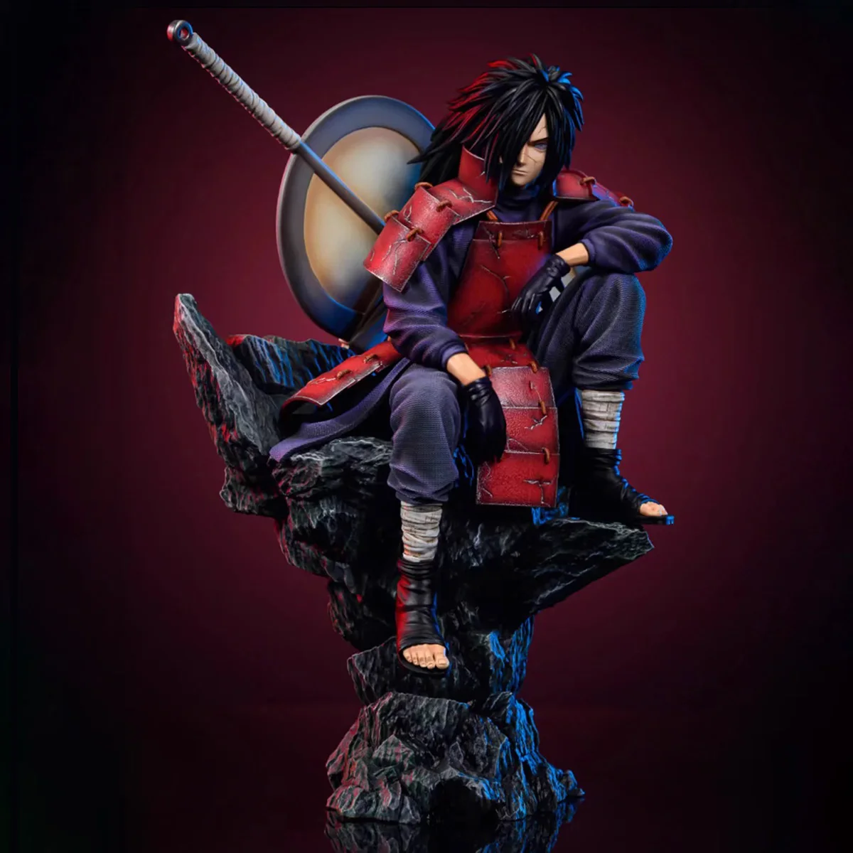 Anime Figuren Naruto Uchiha Madara Figur 30cm PVC Actionfiguren Sammlung Modell Spielzeug Geschenke Image
