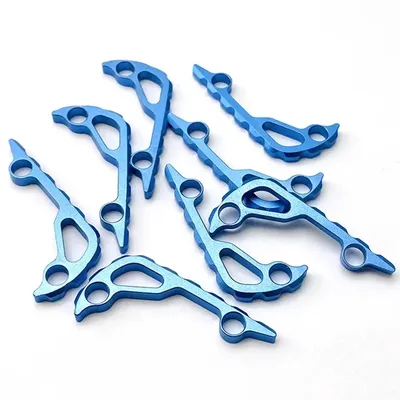 1pc Aluminium Legierung Messer Griff Zurück Spacer Wirbelsäule Kiel für Benchmade Bugout 535 Klappmesser DIY Machen Zubehör teil