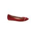 Tod's Flats: Burgundy Shoes - Women's Size 41