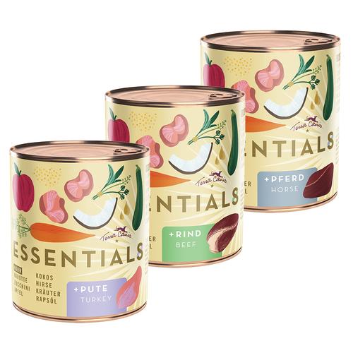 6x780g Terra Canis Essential 8+ Mix (3 Sorten) Hundefutter nass