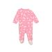 Just One You Made by Carter's Long Sleeve Onesie: Pink Print Bottoms - Size 6 Month