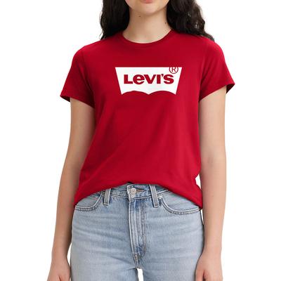 Levi's Women's The Perfect Tee (Size M) Crimson, Cotton