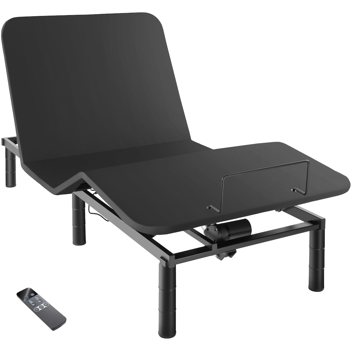 TECTAKE Bettgestell mit elektrisch verstellbarem Lattenrost Comfort Easy Flex - anthrazit/schwarz Image