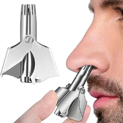 Nose Hair Trimmer for Men Stainless Steel Manual Shaver Suitable For Nose Hair Razor Washable
