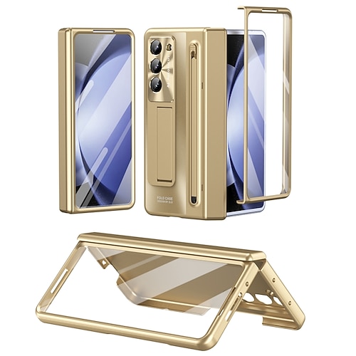 Handy Hülle Handyhüllen Für Samsung Galaxy Z Fold 7 Z Fold 6 Z Fold 5 Z Fold 4 Rückseite Mit Ständer mit Displayschutz Vollschutz Rüstung PC Image