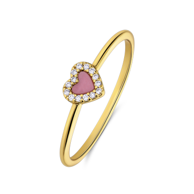 Lucardi Ringe 925 Silber - Edelstein Rosa 50mm Damen Image