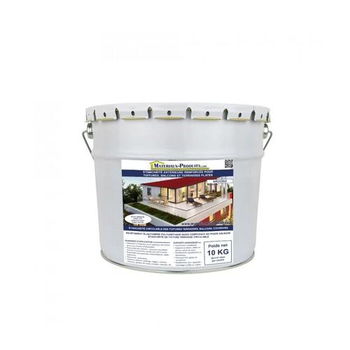 Matpro - Etanchéité extérieure renforcée pour toitures, balcons et terrasses plates Blanc - 2.5 Kg