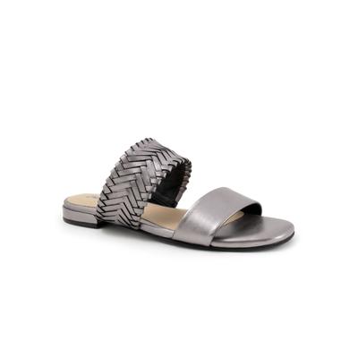 Wide Width Women's Nalane Sandal by Trotters in Pewter (Size 8 W)