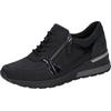Keilsneaker WALDLÄUFER "H-CLARA-Soft", Damen, Gr. 6 (39), blau (nachtblau), Nubukleder, Textil, Lackleder, sportlich, Schuhe, Freizeitschuh, Halbschuh, Schnürschuh mit Luftkammernsohle