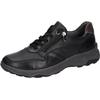 Sneaker WALDLÄUFER "H-MAX", Herren, Gr. 9,5 (44), schwarz (schwarz, grau), Nappaleder, Veloursleder, sportlich, Schuhe, Bequemschuh, Halbschuh, Schnürschuh in Komfortweite H (= sehr weit)