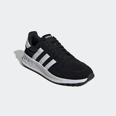 Sneaker ADIDAS SPORTSWEAR "RUN 84", Gr. 47, schwarz-weiß (core schwarz, cloud weiß, carbon), Textil, Leder, Synthetik, s