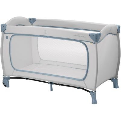 Baby-Reisebett HAUCK "Sleep N Play Go Plus, Dusty Blue", Baby, Gr. Liegefläche B/L: 60cm x 120cm, kein Härtegrad, blau (dusty blau), Babybetten, mit integrierten Rädern; Vorderausstieg Image