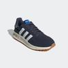 Sneaker ADIDAS SPORTSWEAR, Gr. 40, blau (shadow navy, cloud weiß, matte silber), Textil, Leder, Synthetik, sportlich, Schuhe, inspiriert vom Design des adidas LA Trainer