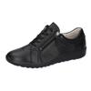 Schnürschuh WALDLÄUFER "K-IRA", Damen, Gr. 7,5 (41), schwarz, Nappaleder, unifarben, sportlich, Schuhe, Sneaker, Halbschuh, Komfortschuh in Bequemweite H (= sehr weit)
