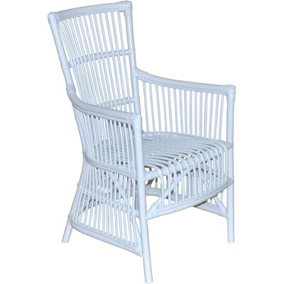 Esszimmersessel, weiß, B:55cm H:96cm T:62cm, HOFMANN LIVING AND MORE, Sessel, Handgeflochten Image