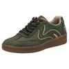 Plateausneaker RIEKER SPORT, Damen, Gr. 38, grün (oliv), Lederimitat, sportlich, Schuhe, Freizeitschuh, Halbschuh, Schnürschuh in veganer Verarbeitung