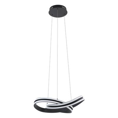 EGLO Hängeleuchte "CORREDERA", schwarz-weiß (schwarz weiß), Ø 50,00cm H: 120,00cm, Lampen, Hängelampe, Stahl und Kunststoff, Esstischlampe in Schwarz, Weiß Image