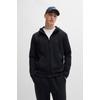 Kapuzensweatjacke BOSS GREEN "Saggy", Herren, Gr. L, blau (dunkelblau402), Sweatware, Obermaterial: 95% Baumwolle, 5% Elasthan, unifarben, casual, regular fit hüftlang, hoch geschlossener Ausschnitt, Langarm weit elastischer Bund, Sweatjacken, mit...
