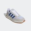 Sneaker ADIDAS SPORTSWEAR "RUN 84", Gr. 46, weiß (cloud weiß, royal blau, grau one), Textil, Leder, Synthetik, sportlich, Schuhe, inspiriert vom Design des adidas LA Trainer