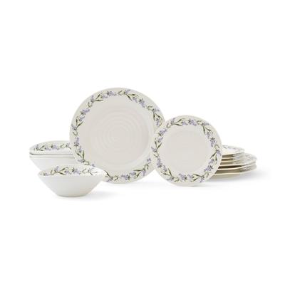 Spode Sophie Conran Lavandula 12 Pc Set - 11" dinner plates, 8" side plates, and 7" bowls