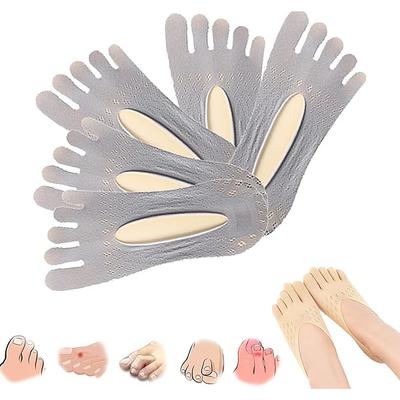 5 Pairs Orthopedic Toe Compression Sock - Projoint Antibunions Health Sock - Sock Align Toe Socks for Bunion - Anti Bunion Socks for Women and Men