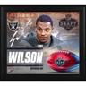 Tyree Wilson Las Vegas Raiders Facsimile Signature Framed 15"" x 17"" 2023 NFL Draft Day Collage