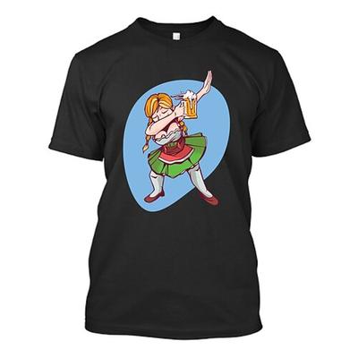 Bier Cosplay Kostüm T-Shirt-Ärmel Bedruckt Klassisch Streetstyle Für Paar Herren Damen Erwachsene Karneval Oktoberfestbier Heißprägen Party Casual Image