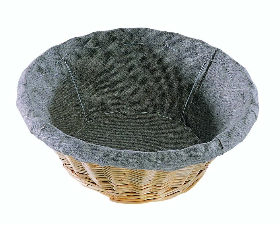 Vannerie de Villaines Runder Korb mit Leinen D.24 H.10 - 1kg Image