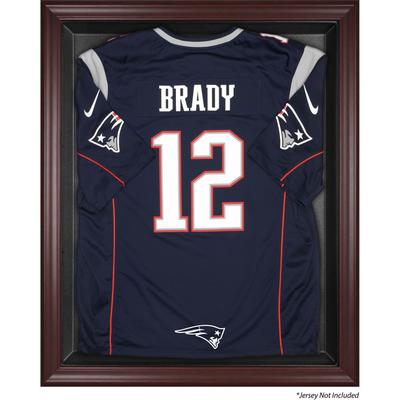 Vitrine mit Trikot-Logo der New England Patriots aus Mahagoni Image