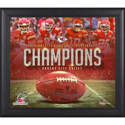 Kansas City Chiefs, gerahmt, 15 x 17 Zoll, Collage der AFC Champions 2019 Image