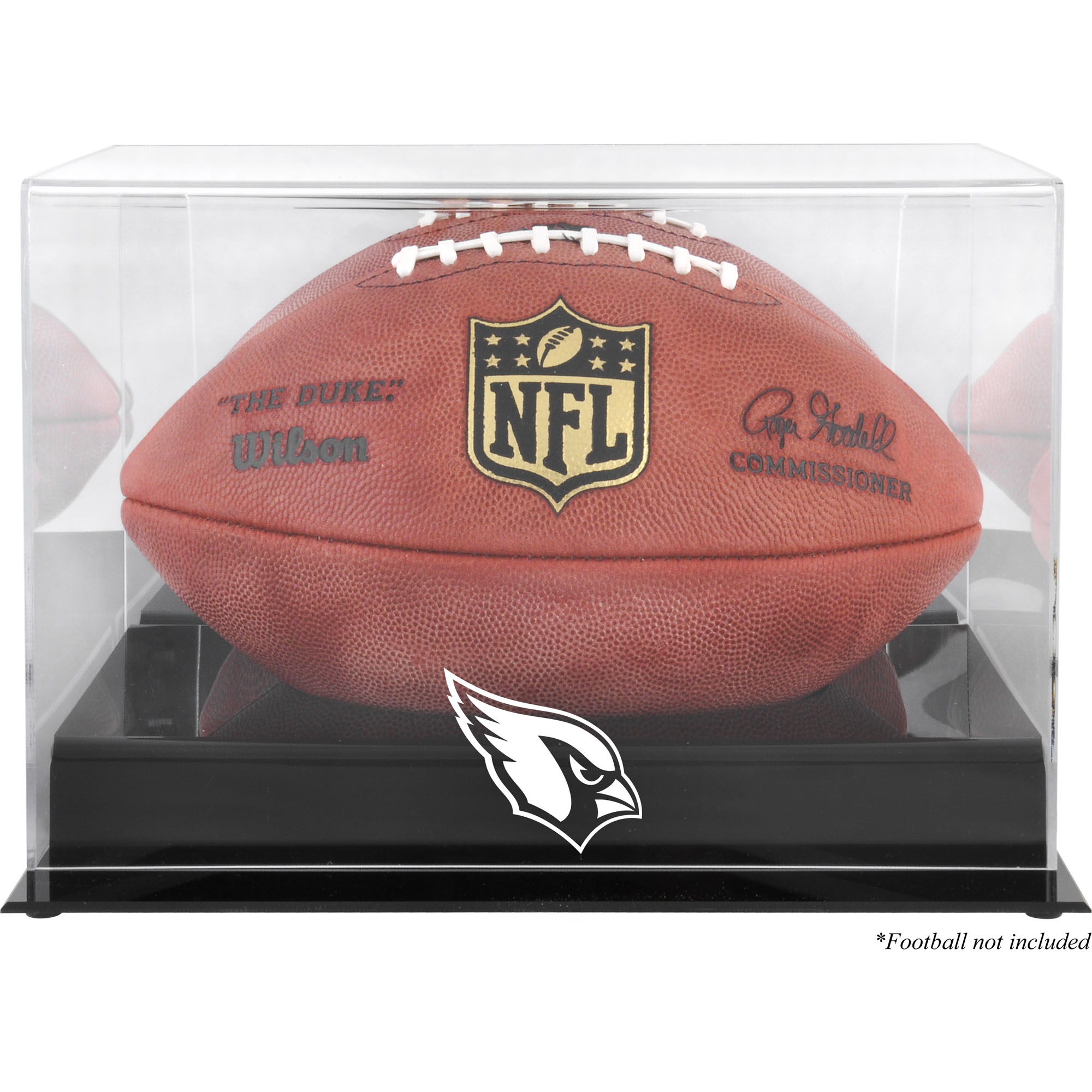 Vitrine mit Football-Logo der Arizona Cardinals, schwarz, mit verspiegelter Rückseite Image