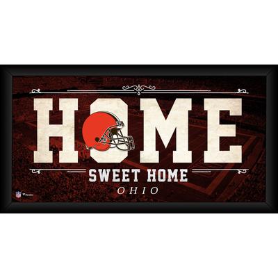 Cleveland Browns – Gerahmte „Home Sweet Home“-Collage, 25,4 x 50,8 cm Image