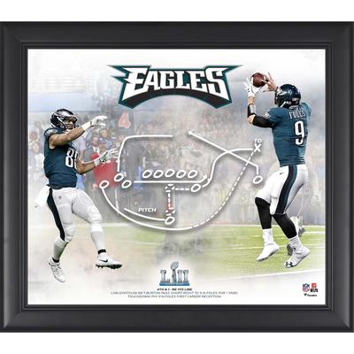 Philadelphia Eagles, gerahmt, 15 x 17 Zoll, Super Bowl LII Champions Philly Special Collage Image
