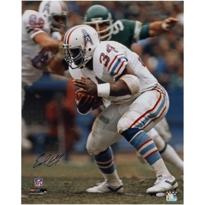 Von Earl Campbell signiertes Lauffoto der Houston Oilers, 16 x 20 Zoll Image