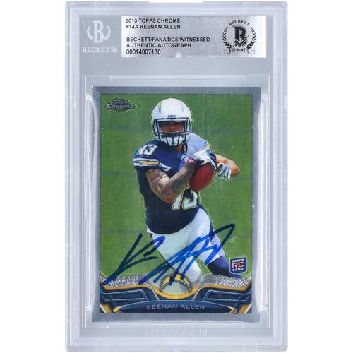 Keenan Allen San Diego Chargers signierte 2013 Topps Chrome #14 Beckett Fanatics bezeugte authentifizierte Rookie-Karte