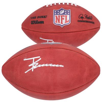 Trey Sermon San Francisco 49ers signierter Wilson Duke Profi-Football in Farbe Image